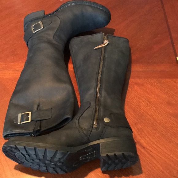 Timberland black leather boots size 7M - Picture 14 of 16